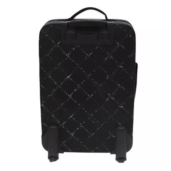CHANEL New Travel Line Suitcase Nylon Black CC Auth - Picture 1 of 16